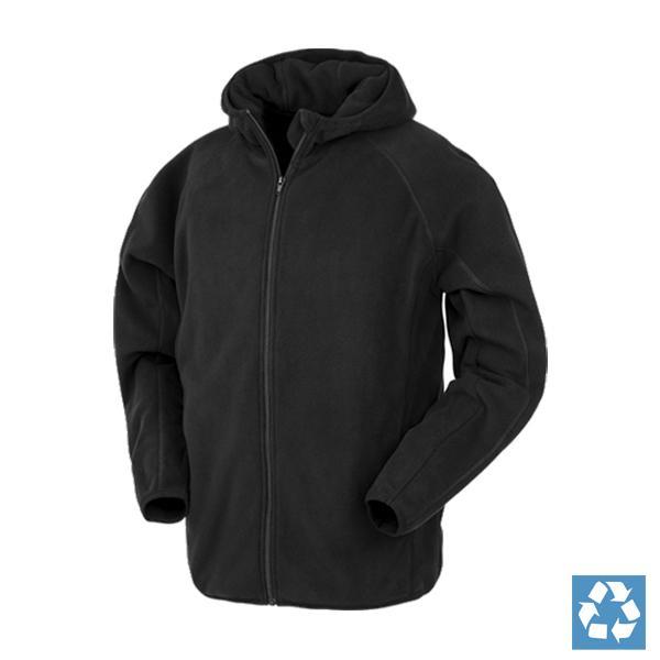 Recycled Hooded Microfleece Jacket