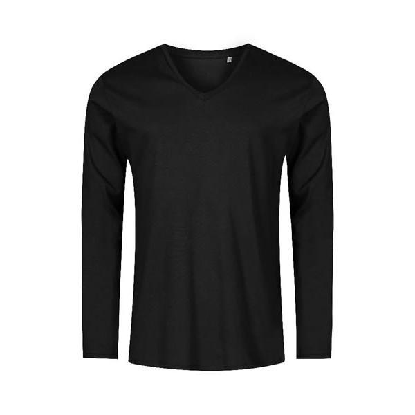 Men´s V-Neck T-Shirt Longsleeve